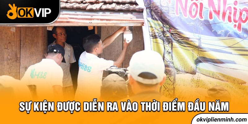 Sự kiện được diễn ra vào thời điểm đầu năm