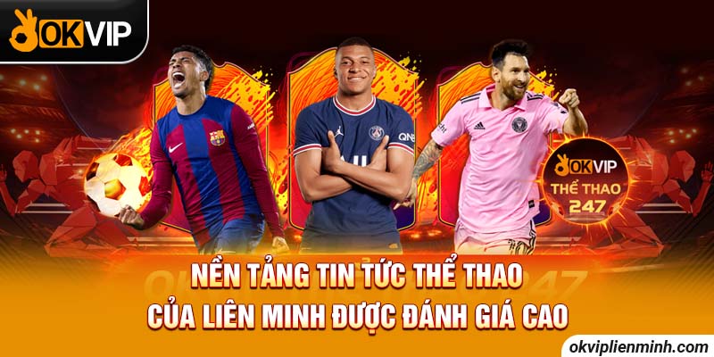 Nền tảng tin tức thể thao của Liên Minh được đánh giá cao