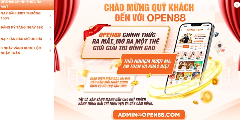 OKVIP ra mắt nền tảng OPEN88 giải trí trực tuyến